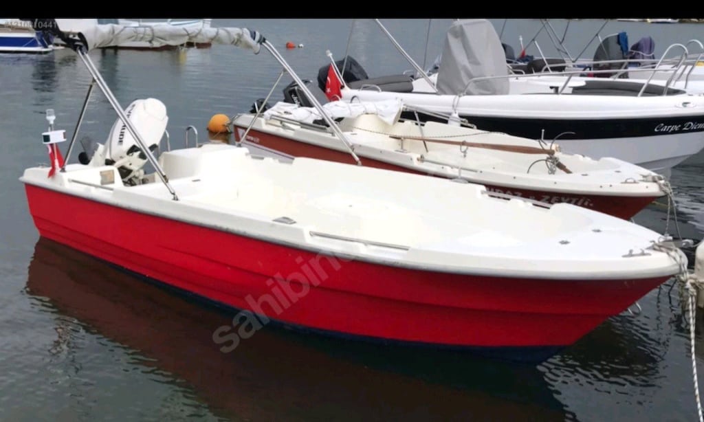 4,50 safter fiber sandal 25hp evinrude marş trim ruhsatlı tekne