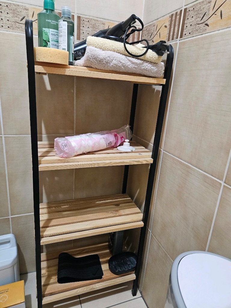 İkili ahşap banyo rafı organizeri - 3