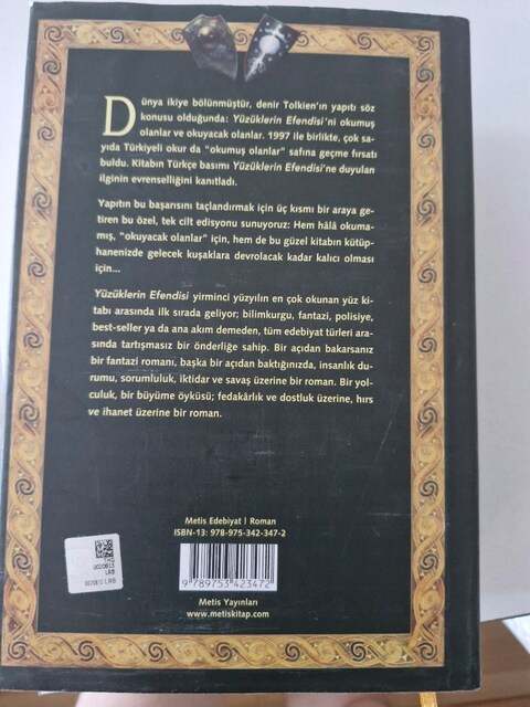 Yüzüklerin Efendisi Tek Cilt Özel Basım