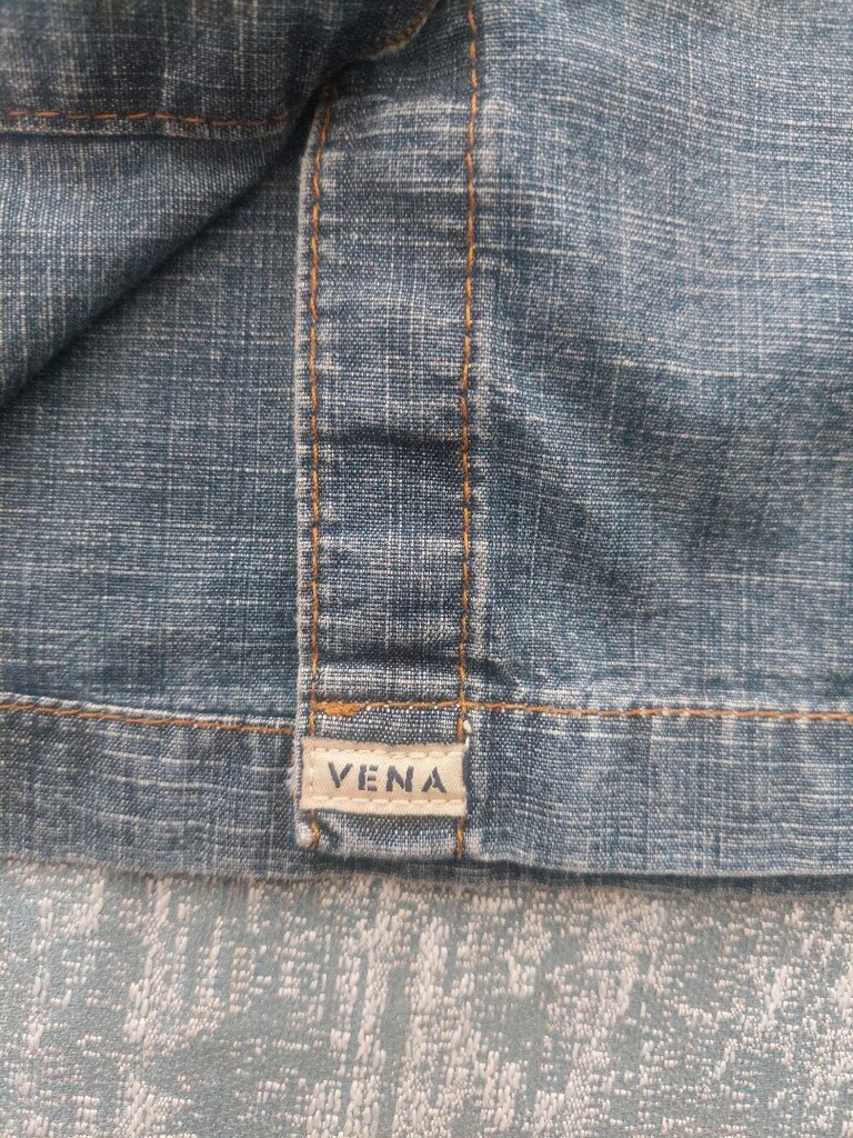 VENA önü düğmeli kısa kollu Jean elbise — görsel 15/16