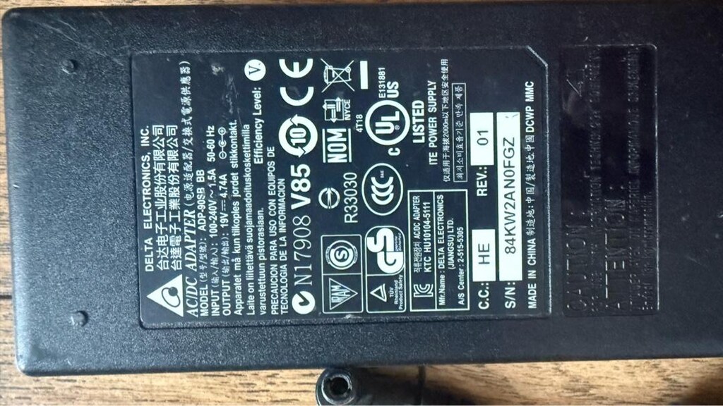 Casper, Acer, Toshiba, Asus Dizüstü Adaptör (19V 4.74A) - ADP-90SB - 12