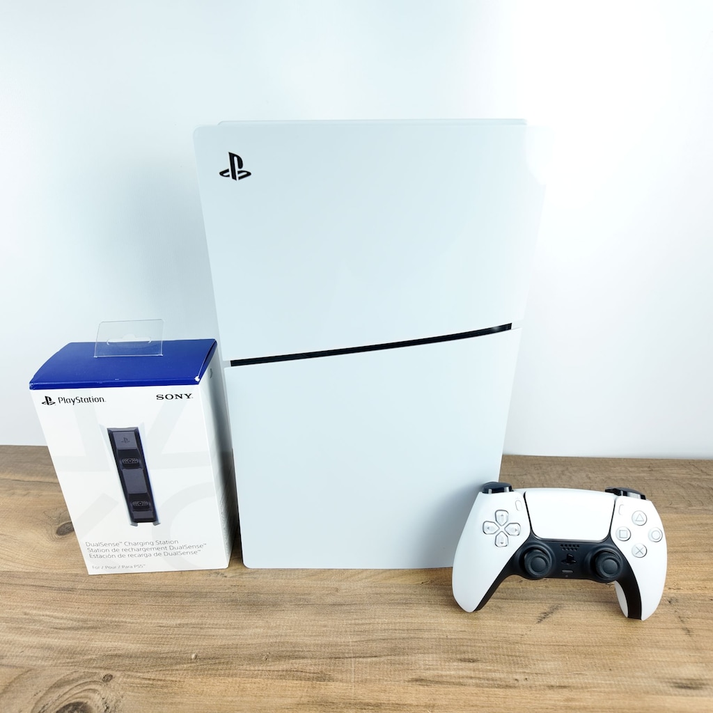 PLAYSTATION 5 SLIM DİJİTAL KASA TEK KOL + ŞARJ İSTASYONU SIFIR - 4