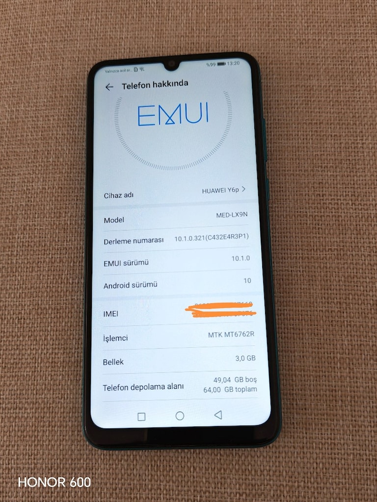 Huawei Y6p 64gb gogle olmayan telefon ama programla indiriliyo son2000 - 3