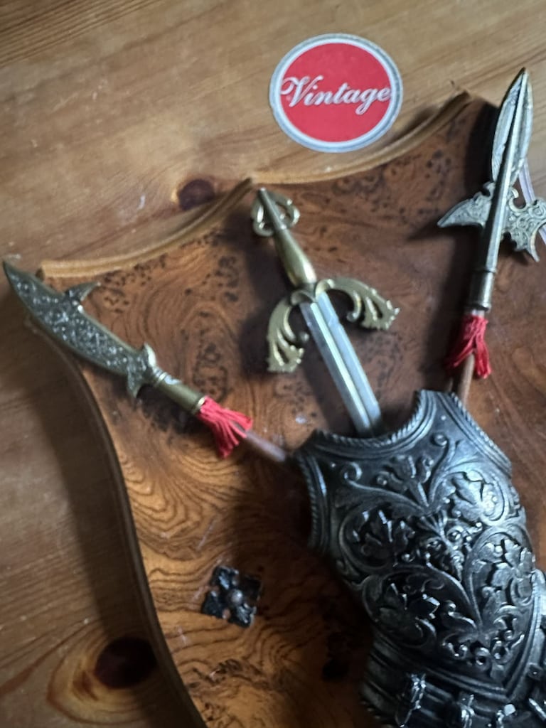Toledo tarzı tarihi orta çağ dönem şovalye duvar dekoru NADİR - 3