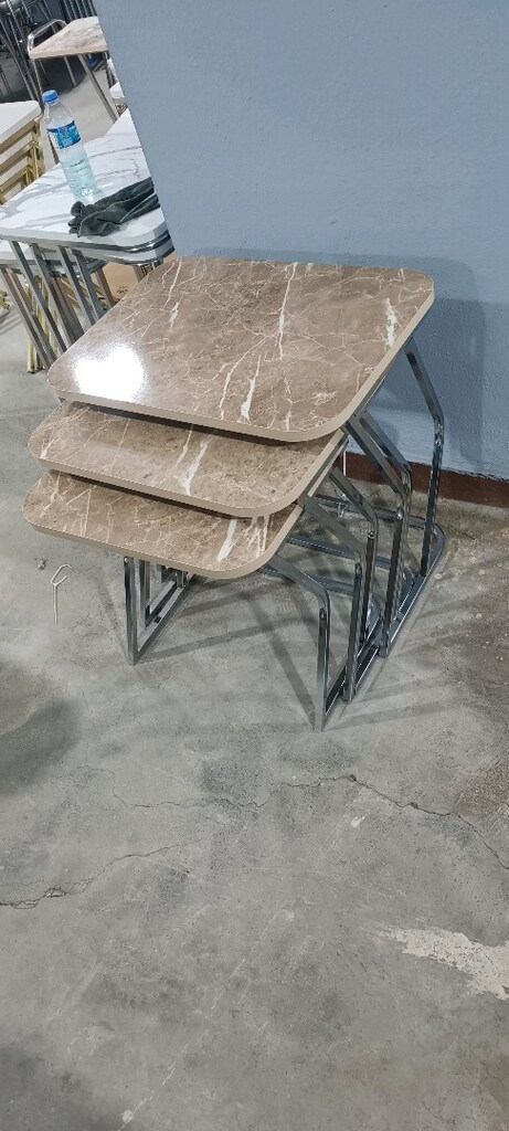 Komple MDF 4lü tekerlekli servis sehpası - 4