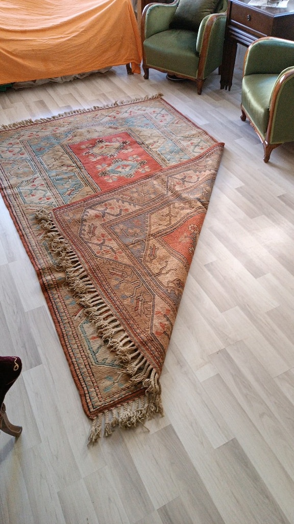 Milas El Dokuma Yün Halı - 8
