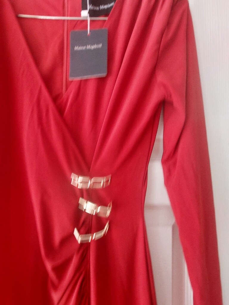 çok şık liralık draprli elbise - 5