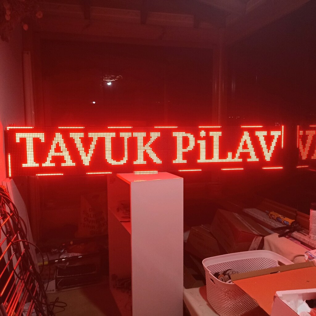 led tabela kayan yazı 32x192 tek yönlü - 3