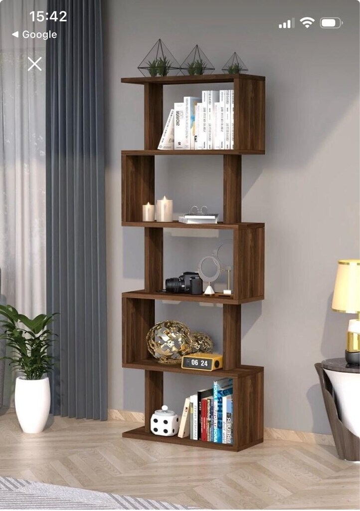 Dekoratif Kitaplık Ceviz - 2