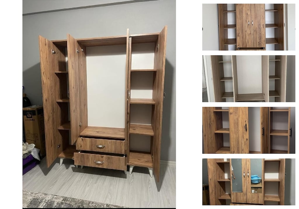 4 kapaklı elbise dolabı vngnpawwqb - 3