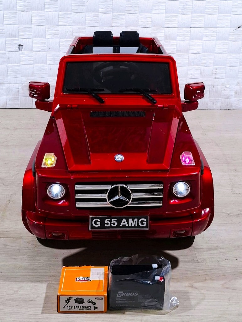 Akülü araba 12 volt lisans lı Mercedes g55 aküsü sıfır paketinde - 4