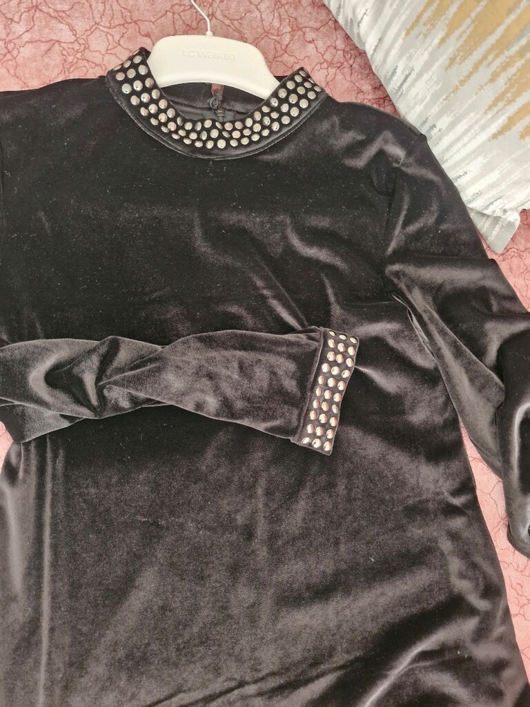kadife elbise - 10