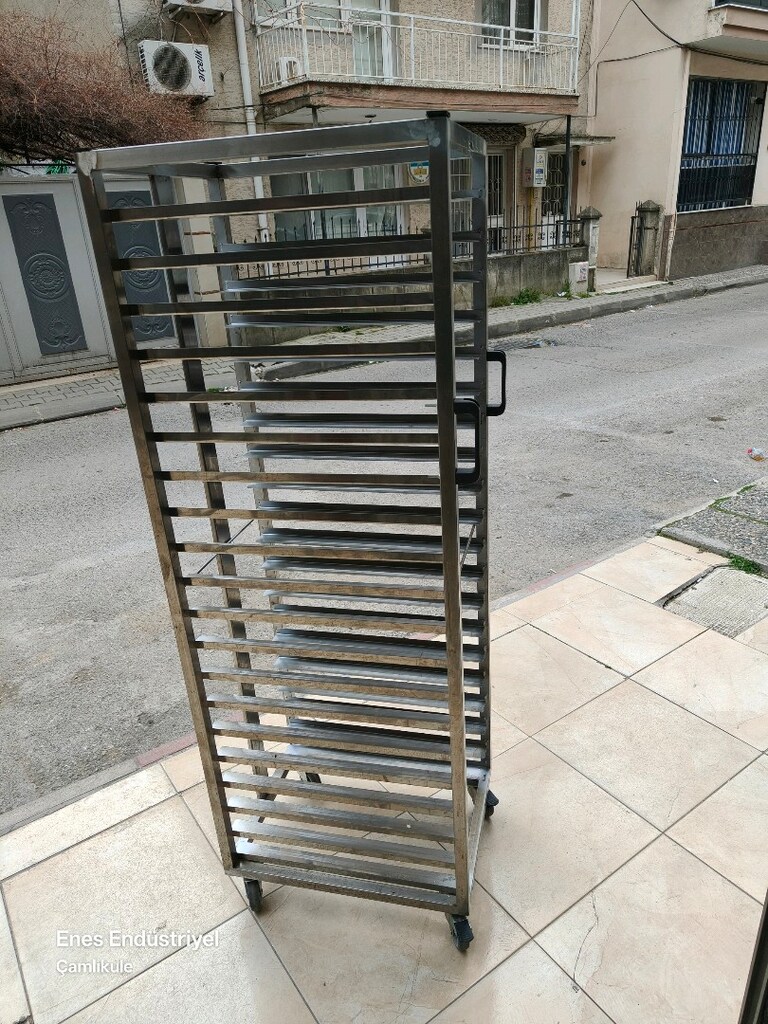 servis tepsi taşıma arabası - 4