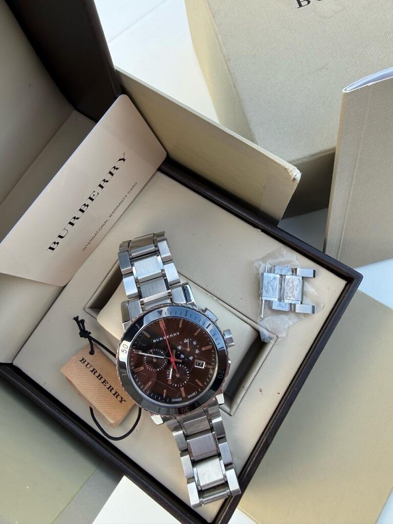 ORJİNAL BURBERRY SWİSS MADE ERKEK KOL SAATİ - 6