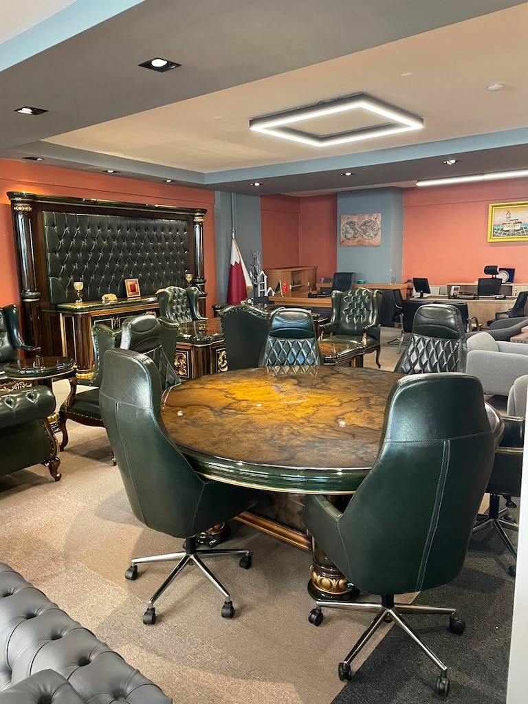 KLAS OFİS ÜSKÜDAR 120x270 cm 18 PARÇA CİLALI MAKAM TAKIMI SETİ - 5