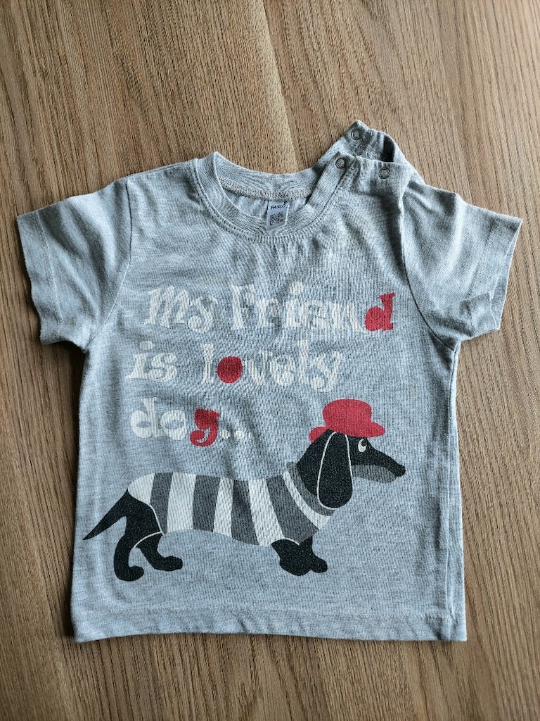 Panço resim baskılı body-tshirt 12-18 ay