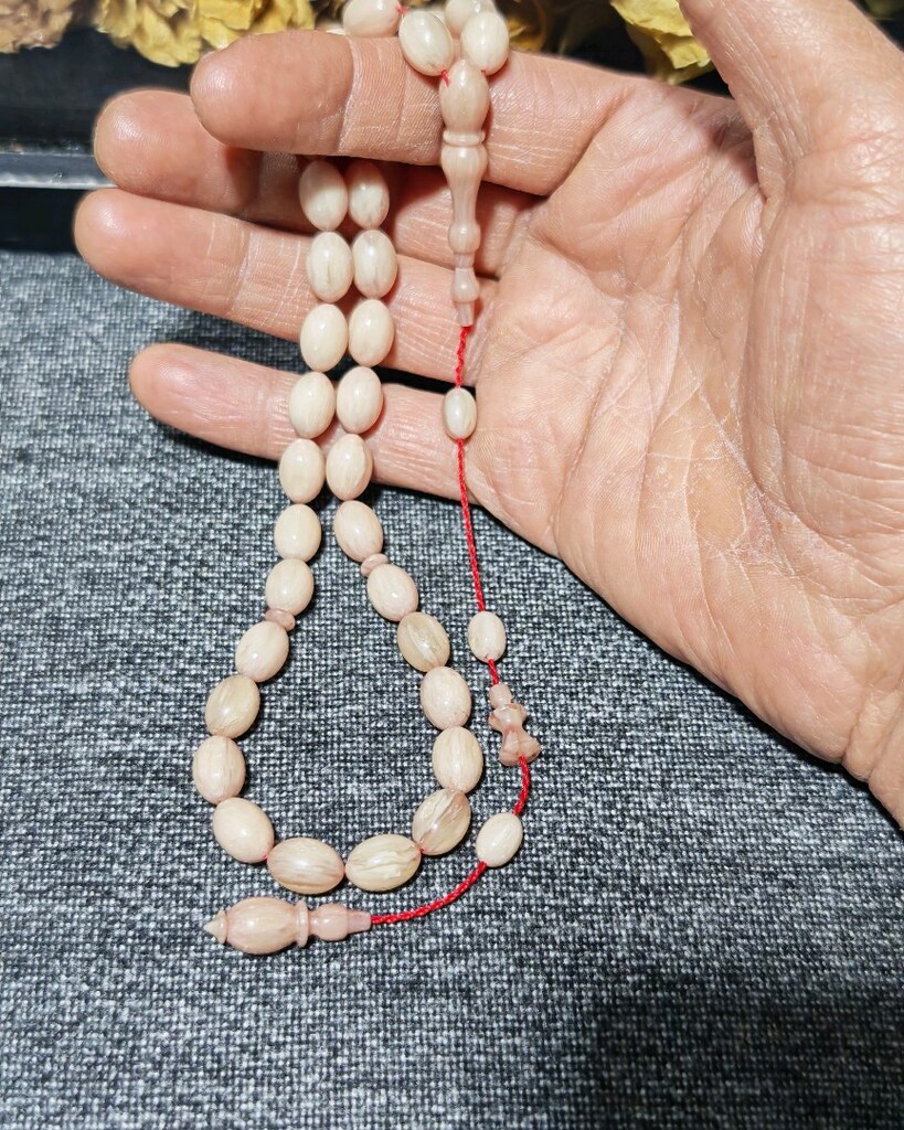 usta işçilikli sistemli sıkma kehribar tesbih - 4