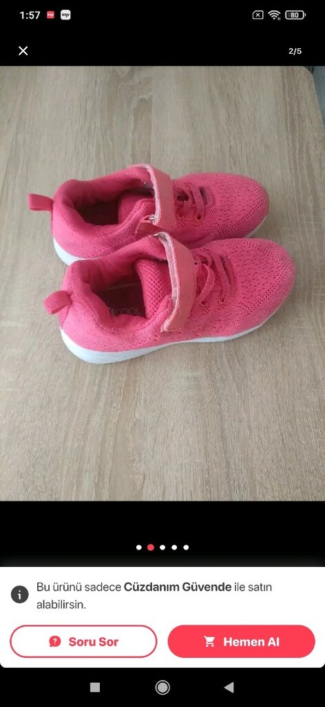 COOL PEMBE SPOR AYAKKABI 31 NUMARA İstanbul, Esenyurt - 2