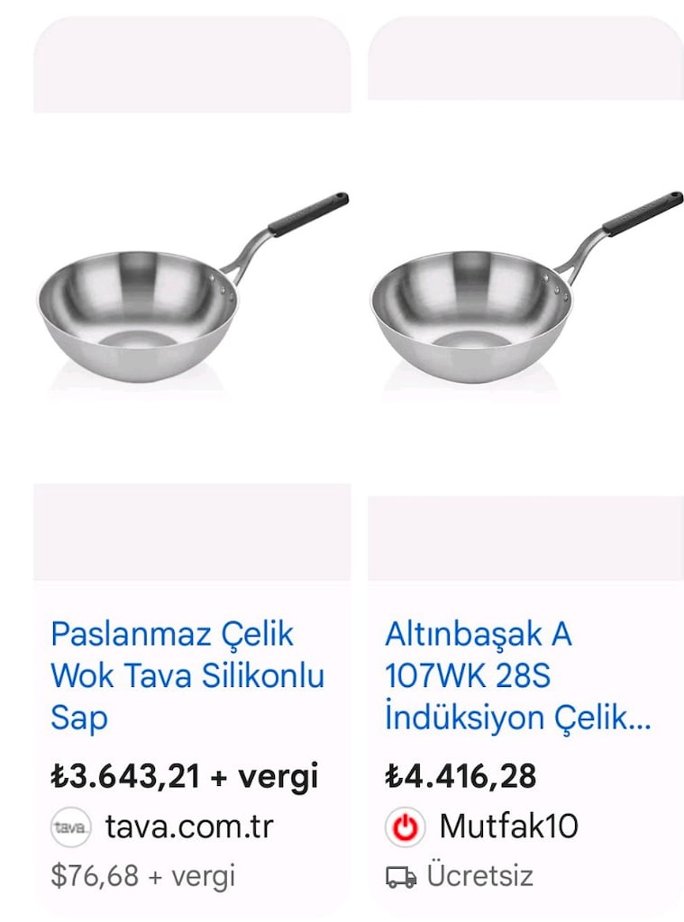 Altınbaş 30cm Paslanmaz Çelik Wok Tava - 3