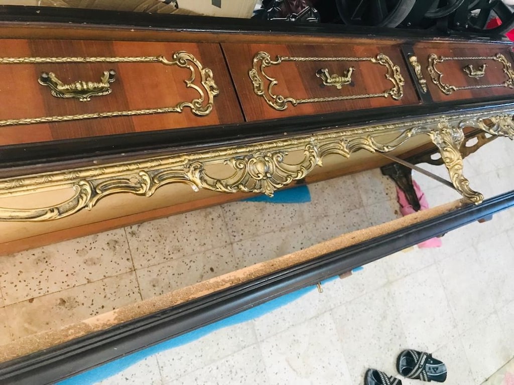 Pirinç mete bronz yatak odasıtakımı - 7