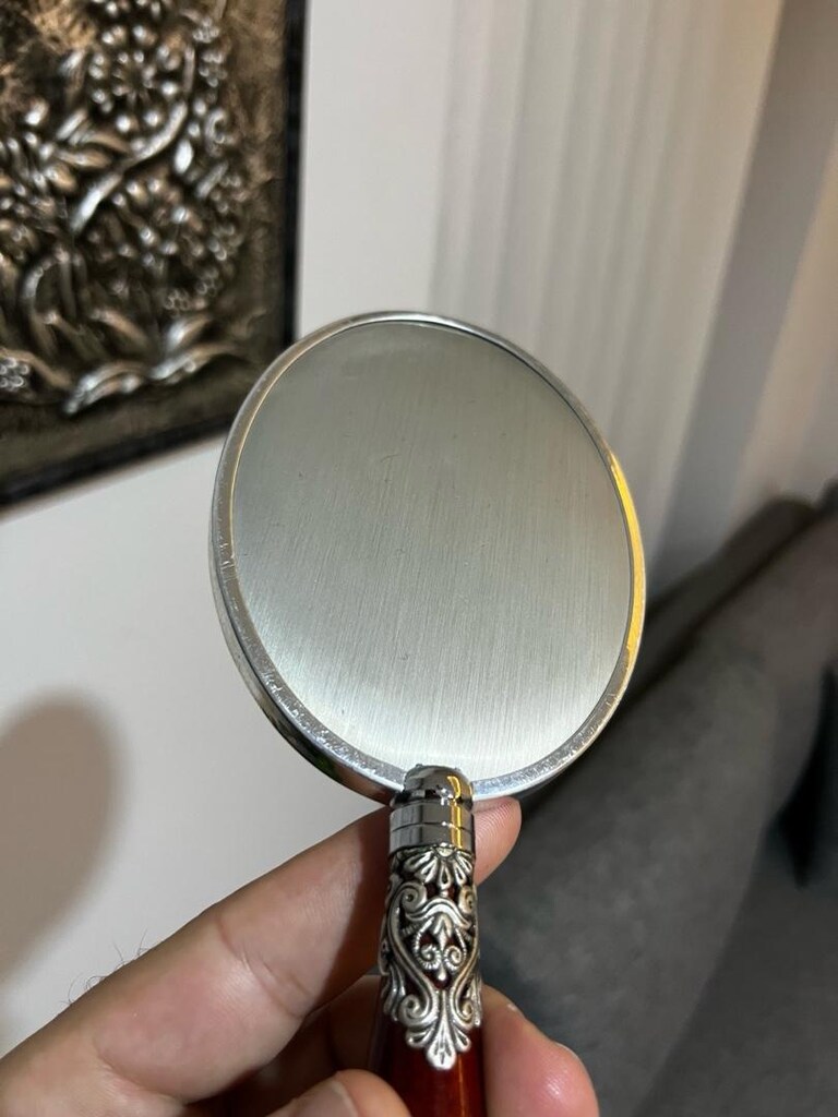 gümüş kaplama vintage fırça - 6