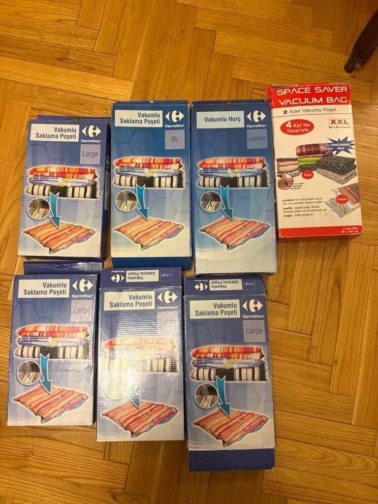 Vakumlu Saklama Poşeti & Hurç Seti – 7 Paket