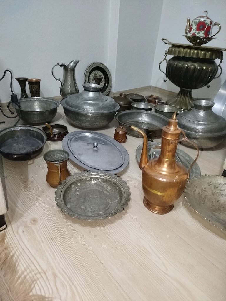 35 parça küçüklü büyüklü Bakır pirinç eski ürünler - 6