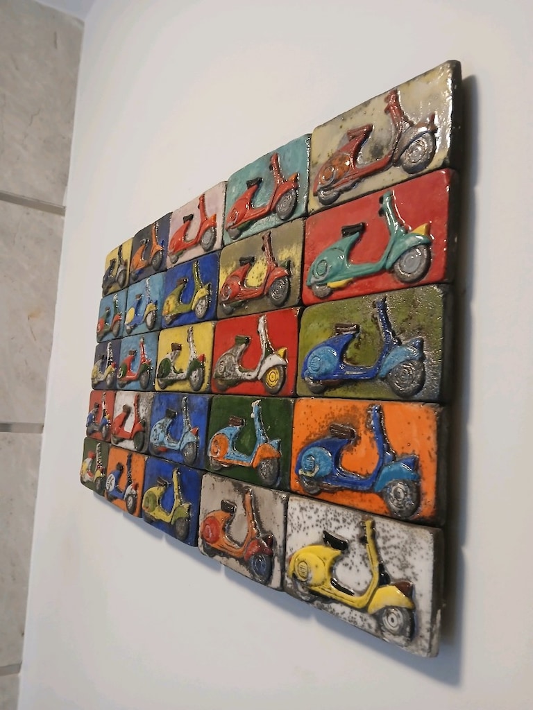 ART GALATA SANAT TEVFİK karagözoğlu vespael yapımı seramik - 4