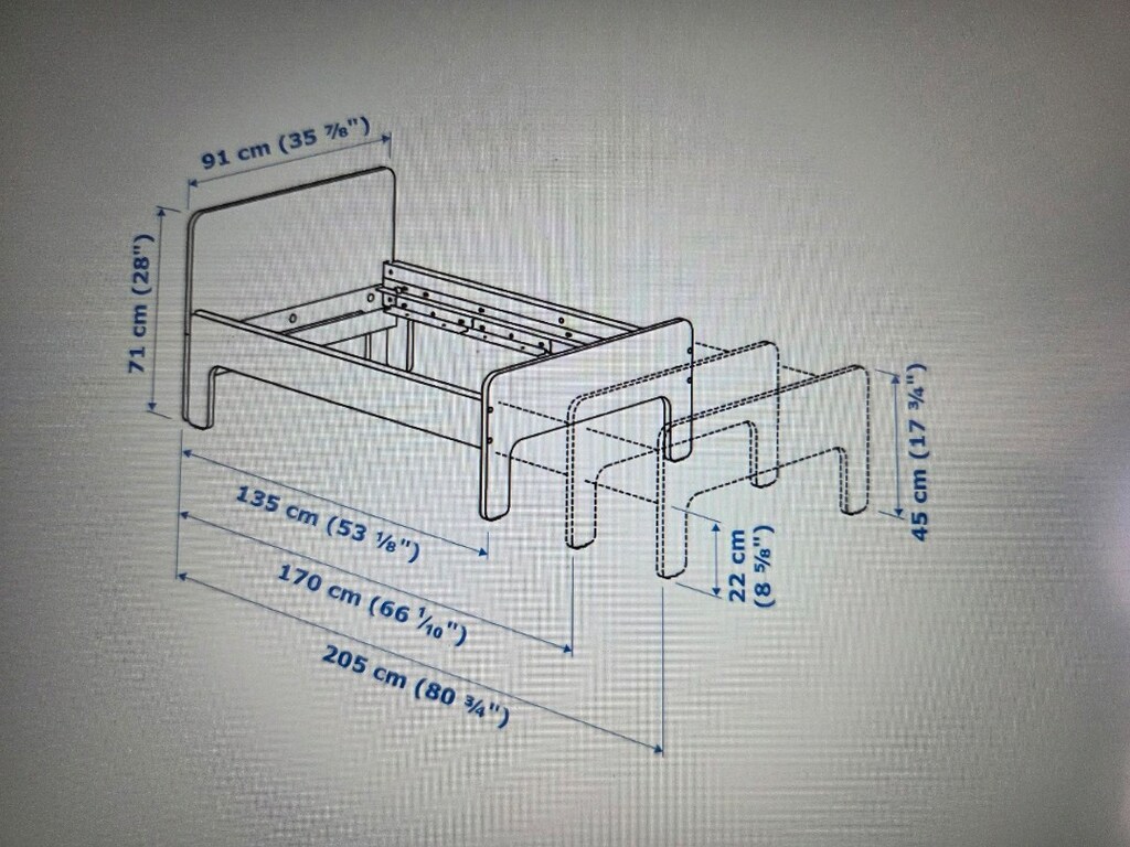 ikea uzayabilen çocuk karyolası ve yatağı - 4