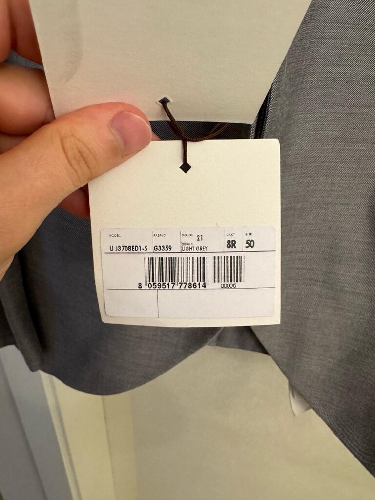 Gri Pal Zileri 50 Beden Takım Elbise - 4