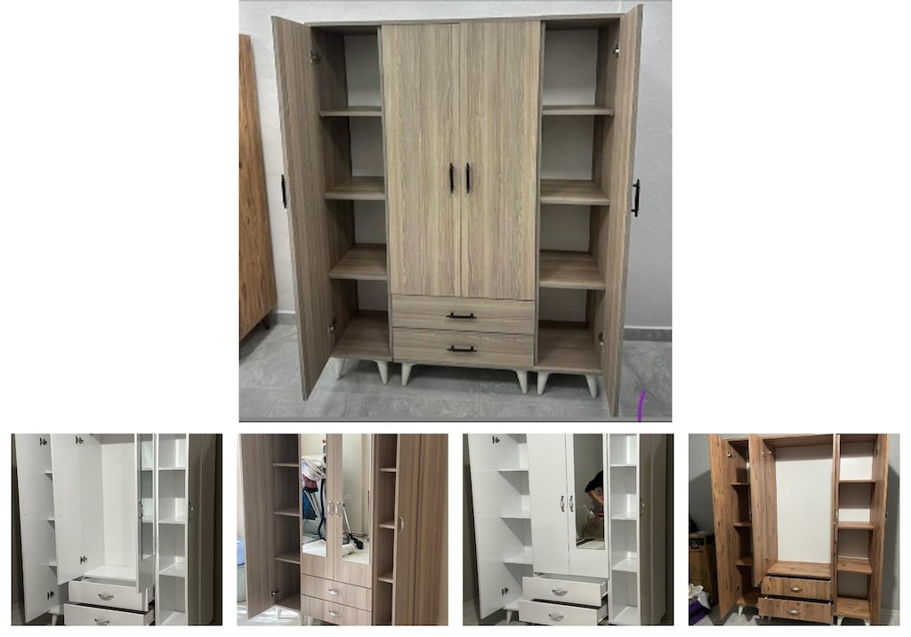 4 kapaklı elbise dolabı uikgidwhst - 2