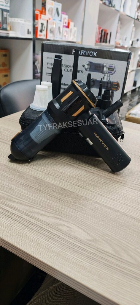 Harvox dijital göstergeli güçlü çekim ve üflemeli araç süpürgesi - 5