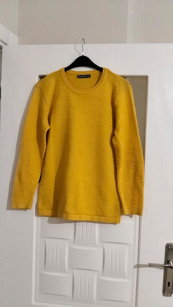 Unisex Sarı Kazak
