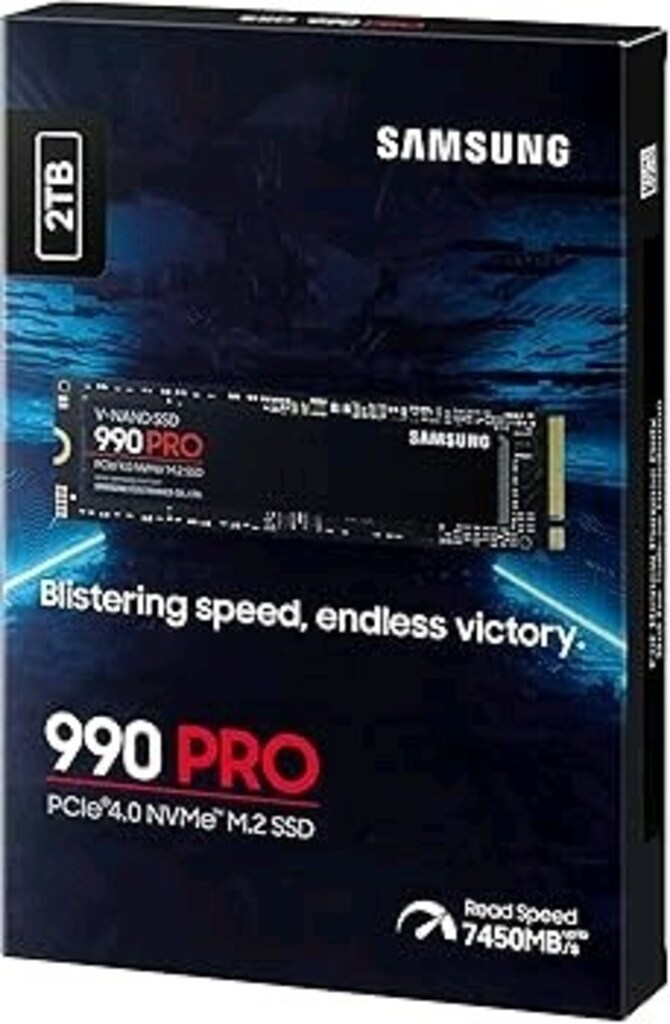 Samsung 990 Pro 2 TB 7450/6900 MB/s M.2 2280 PCIe 4.0 NVMe SSD - 2