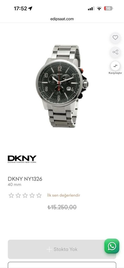 DKNY Orijinal Erkek Saat – Çelik Kordon – Temiz - 5