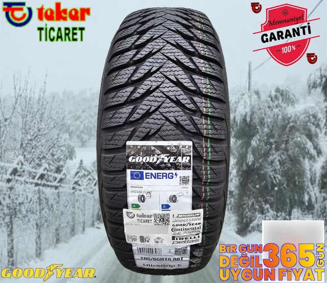 185 65 15 GOODYEAR UG8 #kış & kar lastiği# Teker Ticaret