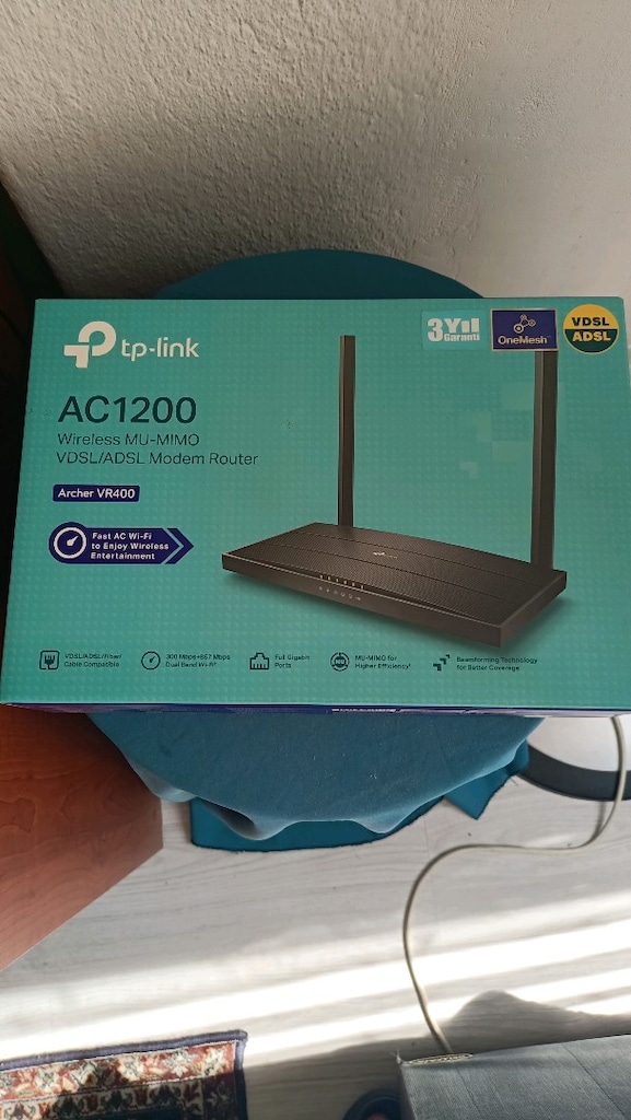 Tplink Archer vr 400 ac1200 Adsl Vdsl modem