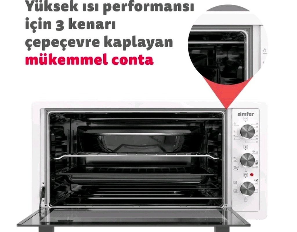 Simfer Beyaz 42 LT Fırın - 3