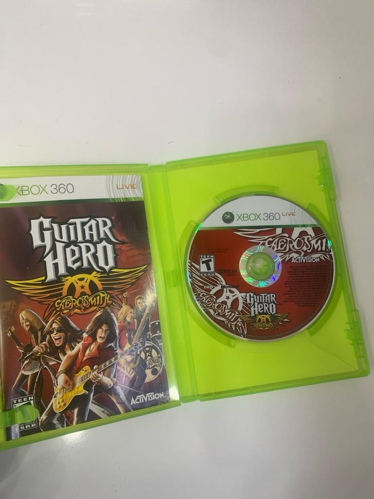 guitar hero aerosmith xbox 360 orjinal 2. el oyun cd dvd - 3