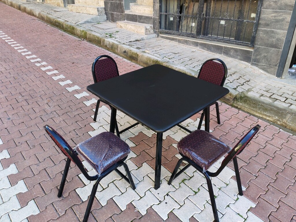 Kıraathane Sandalye Masa Yanlık - 6