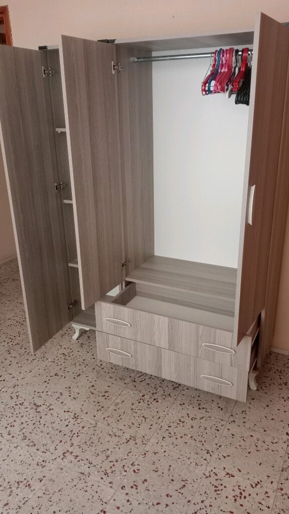 elbise dolabı temiz 3 kapaklı 2 çekmeceli temiz - 3