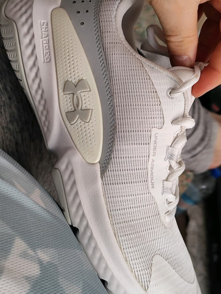 under armour antreman ayakkabısı 43 no beyaz grı sıfır etiketli - 14