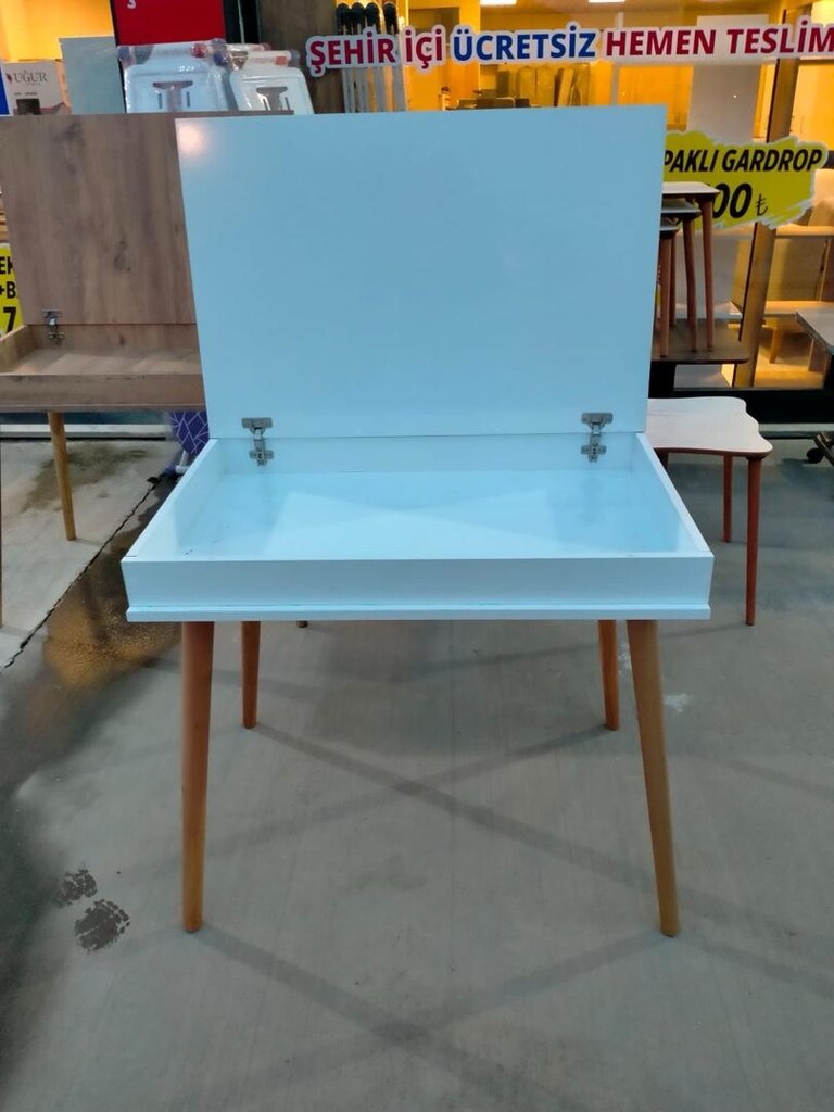 mdf şık çalışma masası makyaj masası - 4