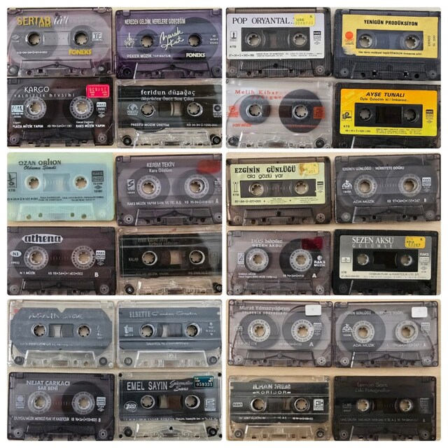 257 adet orijinal kaset koleksiyonu, toplu olarak satılacaktır.