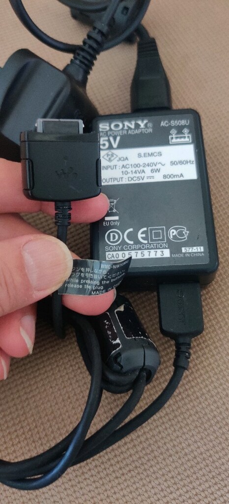 Sony AC-S508U USB Walkman Şarj Cihazı. - 2