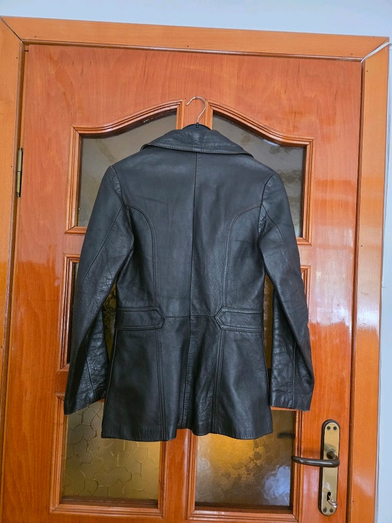 kahverengi vintage deri ceket kusursuz — görsel 7/18