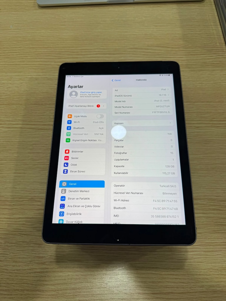 Apple iPad 5. Nesil 128 GB Wi-Fi + Cellular | Stok: 15+ Adet ŞOK FİYAT - 4
