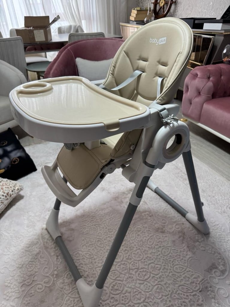 Baby Plus Mama Mia Bej Bebek Mama Sandalyesi - 3