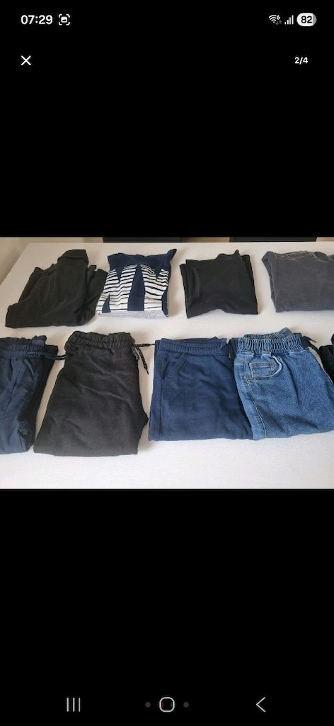 15 adet çocuk kıyafetleri pantolonlar tişortlar - 2