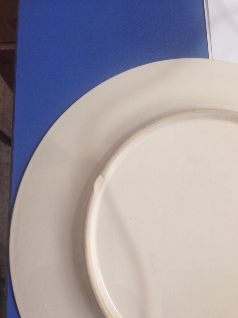 PORSELEN TABAK SETİ 6 ADET BEYAZ RENKLİ 26x26x2cm - 4